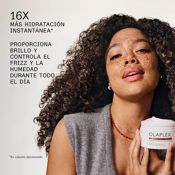 Hidratación intensa y control del encrespamiento Olaplex Rich Hydration Mask hidratación intensa cabello seco
