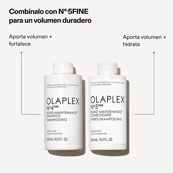 Rutina para cabello fino. Rutina Olaplex N4Fine y N5Fine